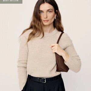 Jenni Kayne Cashmere Fisherman Sweater / Oatmeal